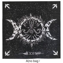 타로 카드 24 Pentagram Tarots 식탁보 벨벳 제단 Cloth Pentacles Mat, 19