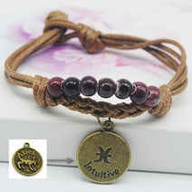 앤썸 빈티지 코인 펜던트 별자리 매듭팔찌 AS-11