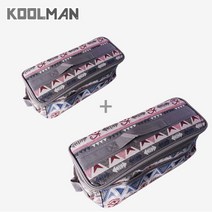 KOOLMAN(쿨맨) 다용도 케이스 키친툴 캠핑가방 2개, 그레이계열