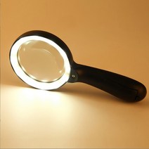 원시 책 돋보기 렌즈 부모님 복지센터 10x 휴대용 조명 휴대용 독서 신문 동전, 없음