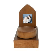 반려견 고양이 장례 유골함 나무 수제 애완 동물 항아리 집 및 캔들 홀더 세트 장례식 용품 고양이 개 화장