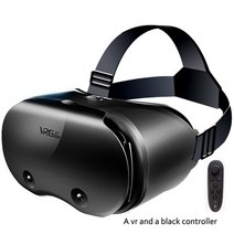 입체안경 영화게임3d vrgpro x7 3d 헬멧 vr 안경 3d 안경 가상 현실 안경 Google 골판지 5-7 39용 vr 헤드셋 원래 상자가있는 모바일, vr 블랙 controller