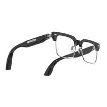 골전도 블루투스 편광 스마트 선글라스 맞춤형 광변색 안티 블루 라이트 처방 렌즈 선글라스이어폰, 중국, CY2-실버-안티-블루