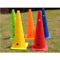 높이 뛰기 허들 Football Training Windbreak Obstacles Hurdle Rack Sign Tube Roadblock Triangle Cone Basket, 05 주황색