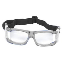 스포츠 고글 경량 렌즈 교체형 농구 안경 등산용 테니스, 15.5cmx5cm, PC, 회색