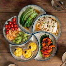 일본풍 구절판 나눔 접시 트레이 5칸 반찬그릇