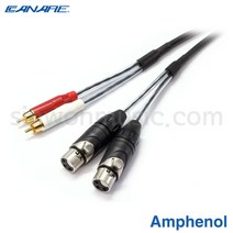 카나레 2채널 오디오케이블 2AT23F2PR Amphenol (2)RCA-(2)XLR(Female)타입 1미터