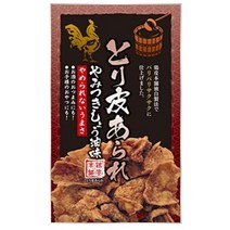 일본 센베이 야미 츠키 간장 기름 40g × 5 봉지 안주 닭껍질 튀김 간식, 5개