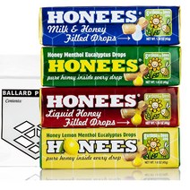 Ballard 허니스 커프 드롭 4종 Honees Honey Cough Drops Variety Pack