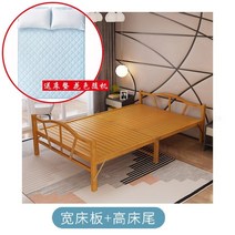 대나무원두막 대나무 원두막 정원 커튼 방수 정자 가림막 방갈로 더블 쿨 여름 휴대용 가정용 강한 점심 시간, 매트리스를 보내는 폭 150×195 cm침대 보드