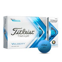 타이틀리스트 벨로시티 2피스 12구 골프볼 블루, 단품, 1개