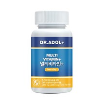 닥터아돌 멀티비타민+ / 면역기능 뼈 및 혈액 건강 보조제 (약통증정), 60정, 1개