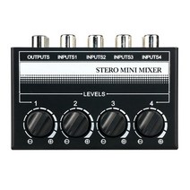 디제잉 기계 장비 DJ cx400 오디오 믹서 미니 스테레오 rca 라이브 및 스튜디오 dj 용 4채널 패시브 믹서 소형 믹서 믹서 스테레오 디스펜서, WHITE