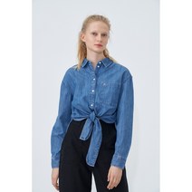 타미힐피거 프론트 타이 샴브레이 셔츠 (T32C1WSH31TWT11A5)