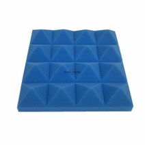 인테리어 벽장식 481224 pcs 250x250x50mm 스튜디오 음향 방음 폼 피라미드 흡음 치료 패널 타일 보호 스폰지 7 색, 파란색, 12개