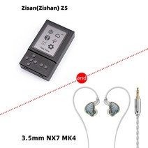 MP3 플레이어 MP4 Zishan Zisan Z5 ES9039MSPRO HiFi 음악 무손실 DAC LDAC APTXHD 블루투스 와이파이 DSD, 5.Z5 With 35 NX7 MK4
