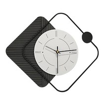 크리 에이 티브 아크릴 벽시계 시계 장식 시계 거실 부엌에 대 한 음소거, 검은색