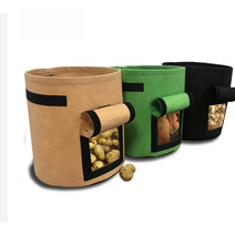 베란다화분 텃밭 화분 대형 부직포화분 가꾸기 그로우 고급, 7gallon(그린)