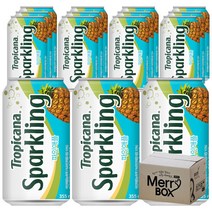 트로피카나 스파클링 파인애플(355ml), 24개, 355ml