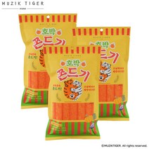 무직타이거 호박 쫀드기 190g x 3개, 단품