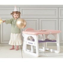 3살조카선물 1인용 유아책상의자세트 P 키즈 유치원 테이블 산타 책걸상