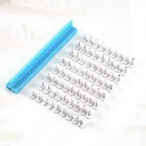 문자각인 금형DIY 아트 알파벳 숫자 기호 글자 클레이 스탬프 Impress 점자 세트 키트 쿠키 프레스 이름 인, 4D