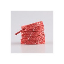고 큰 캐슈 꽃 신발끈 남여공용 레드 블랙 블루 diy 스포츠 캐쥬얼 농구화 끈, Abstract Red_160cm