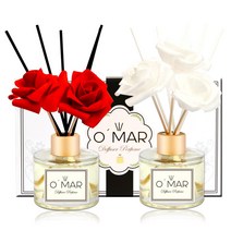 오마르 퍼퓸디퓨저 120ml 1+1 디퓨저세트, 레몬
