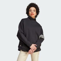 [국내/정품] 아디다스 아디컬러 Neuclassics 오버사이즈 하이넥 스웨터 Women Originals Black
