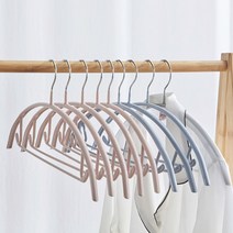 옷걸이 자국이 남지 않고 흘러내림도 없는 논슬립 옷걸이 10p, 스카이10p