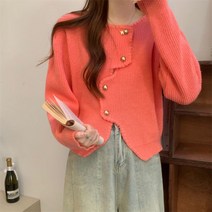 라벤더 가디건 노르딕 니트 연보라 봄 여성 바이올렛