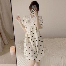 여자 골프샤워가운 하트 레이스 로브가운 홈가운 목욕가운, 하트레이스 로브가운, 추가선택안함, 1개