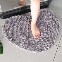 하트형 카펫 물빠짐 방지 매트 욕실 화장실 문 매트 웨딩 카펫 화장실 매트, 실버 그레이