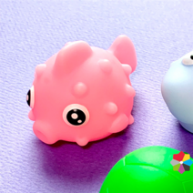 LED물고기친구들과 목욕놀이 물놀이 불빛 장난감, 핑크복어