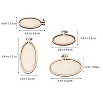 위빙틀 수틀 손뜨개 자수 5 pcs 크로스 스티치 고정 프레임 미니 우드 농구 바느질 바느질을 만들기위한 diy 나무 스티치 후프, 1과 같이