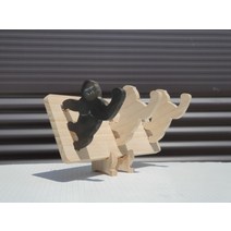 에셀나무 목공체험 릴라 다용도걸이(3칸) DIY KIT 반제품