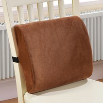 발란스코드 쿠션 사무실 허리 보호 자동차 베개 좌석 등받이 임산부, 33x32x10cm, 커피
