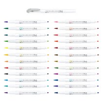 제브라/마일드라이너 브러쉬 WFT8, MGR/그레이