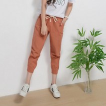 여성용 7부 캐주얼 팬치 긴바지 BC1u57w
