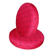 2pcs 35cm 이동식 바 의자 교체 커버 라운드 의자 시트 커버 보호대 데스크 살롱 슬리브 레드, 폴리 에스터