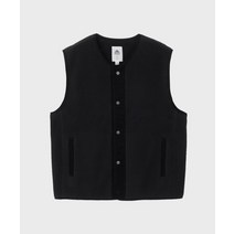 베이직하우스 [UNI]플리스 보아 본딩 베스트 블랙 LWVT7101 [UNI]Fleece BoA Bonding Vest Black