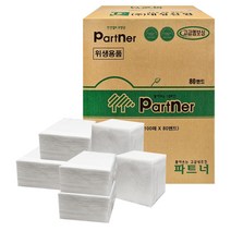 파트너 무형광 천연펄프 테이블 냅킨 8000매, DS024, 8000매입