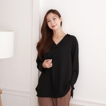 탱크걸 메르 브이넥 스트랩블라우스(C 29336) 브이넥블라우스