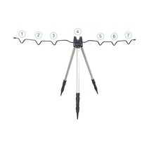 싸파 원투낚시 릴7조 실버3단 삼각 받침대, 1개