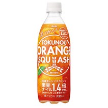 Asahi Mitsuya Tokuno Orange Squash 아사히 미츠야 도쿠노 오렌지 스쿼시 주스 500ml 24통