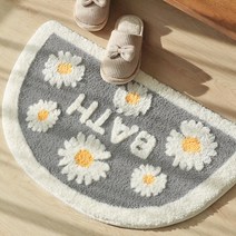 욕실 주방 극세사 반달 발매트 6종 모음, 바둑이반달매트_대
