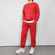 티글렛 남여공용 도톰 맨투맨+조거팬츠셋트