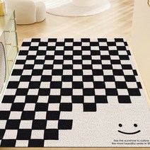 폴라도레 DIY 현관 코일매트 북유럽 발판 베란다 아파트 발코니 바닥매트, 3.120x140센치, 06.스마일체크_다크그레이