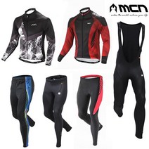 MCN 겨울자전거의류세트 14종 기모자켓+기모 패드바지 -인증