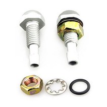 워셔액노즐 와셔액노즐 2 개대 자동차 범용 알루미늄 합금 앞 유리 와셔 와이퍼 물 스파우트 분무기 제트 자동 교체 부품, 은